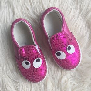 Toddler Girls Pink Sequin Sneaker Sz 6.5